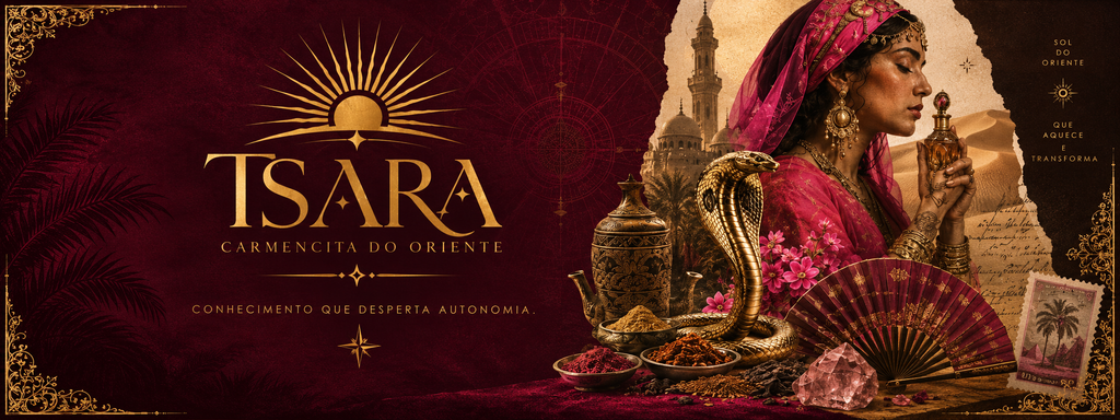 Capa da página inicial, Tsara Carmencita do Oriente.